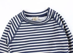 Wheat indigo stripe badebluse Dilan UVA+UVB 40+